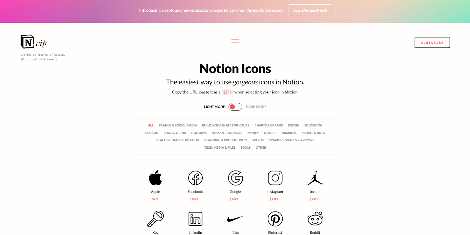 Notion Icons | Notion特化のアイコンサイト