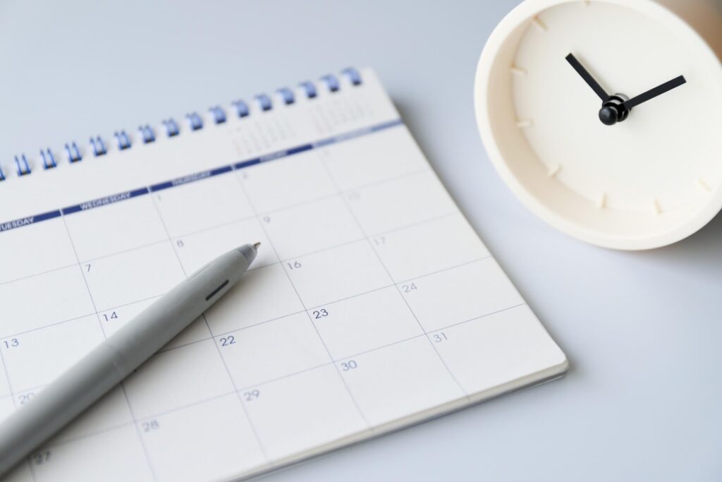 タスクの所要時間を見積もっている