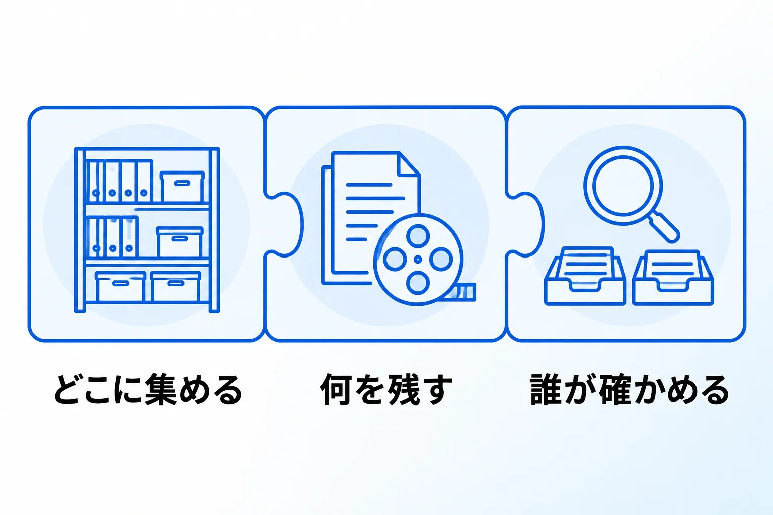 集める前に決める3つのこと