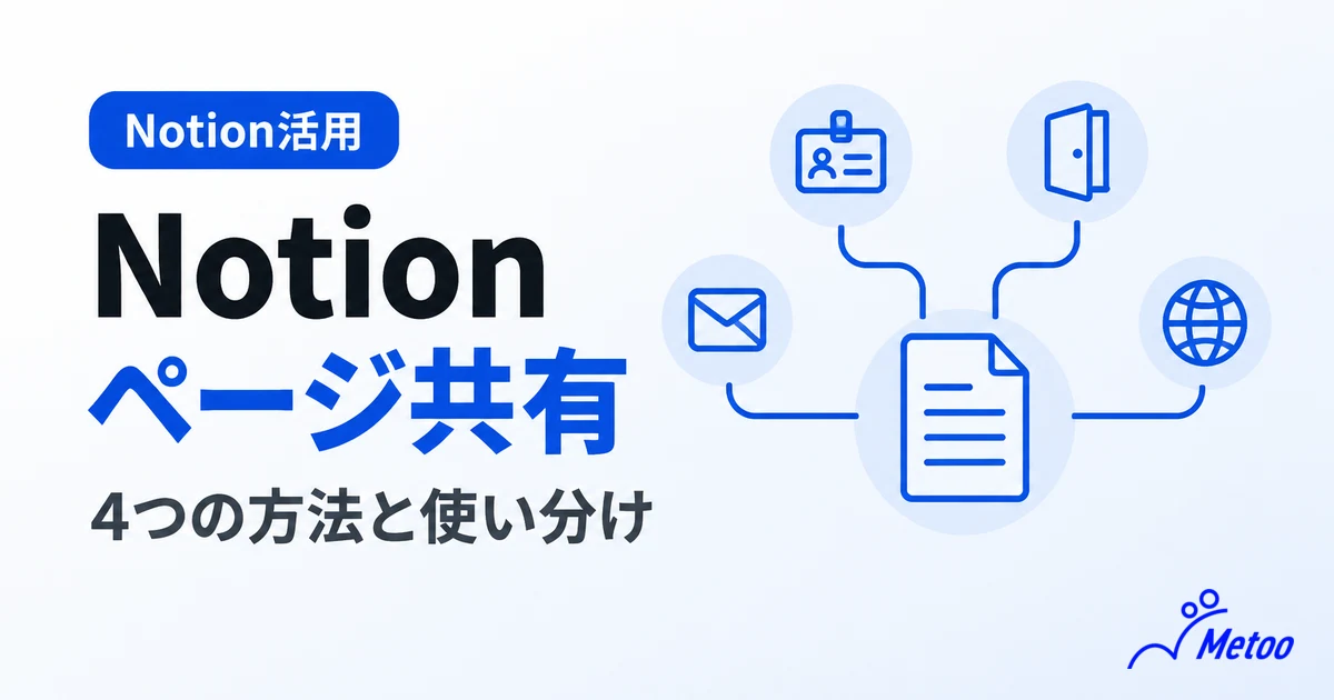 Notionでページを共有する4つの方法！共有機能の3つのメリットや注意点を解説