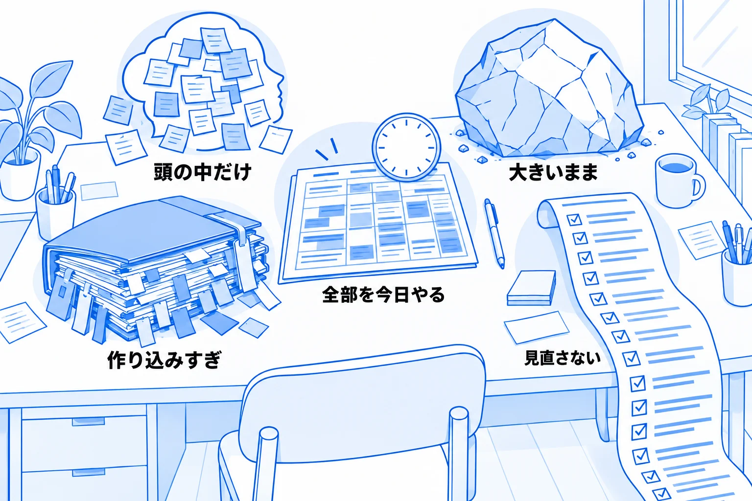 タスク管理が苦手な人に共通する5つの特徴